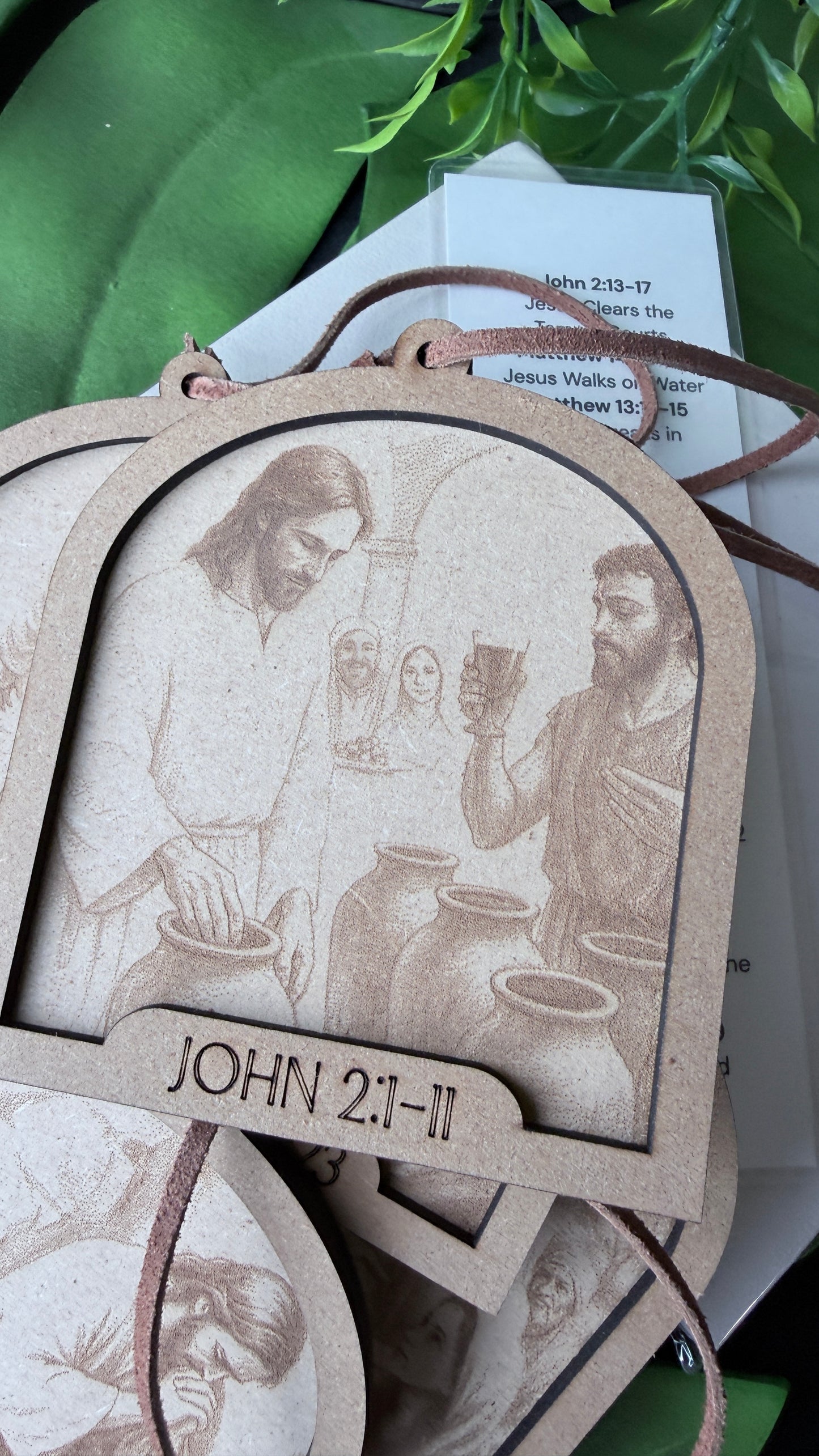 Walk with Jesus Ornament Set | Includes Bible , Bookmark, 12 Engraved Ornaments