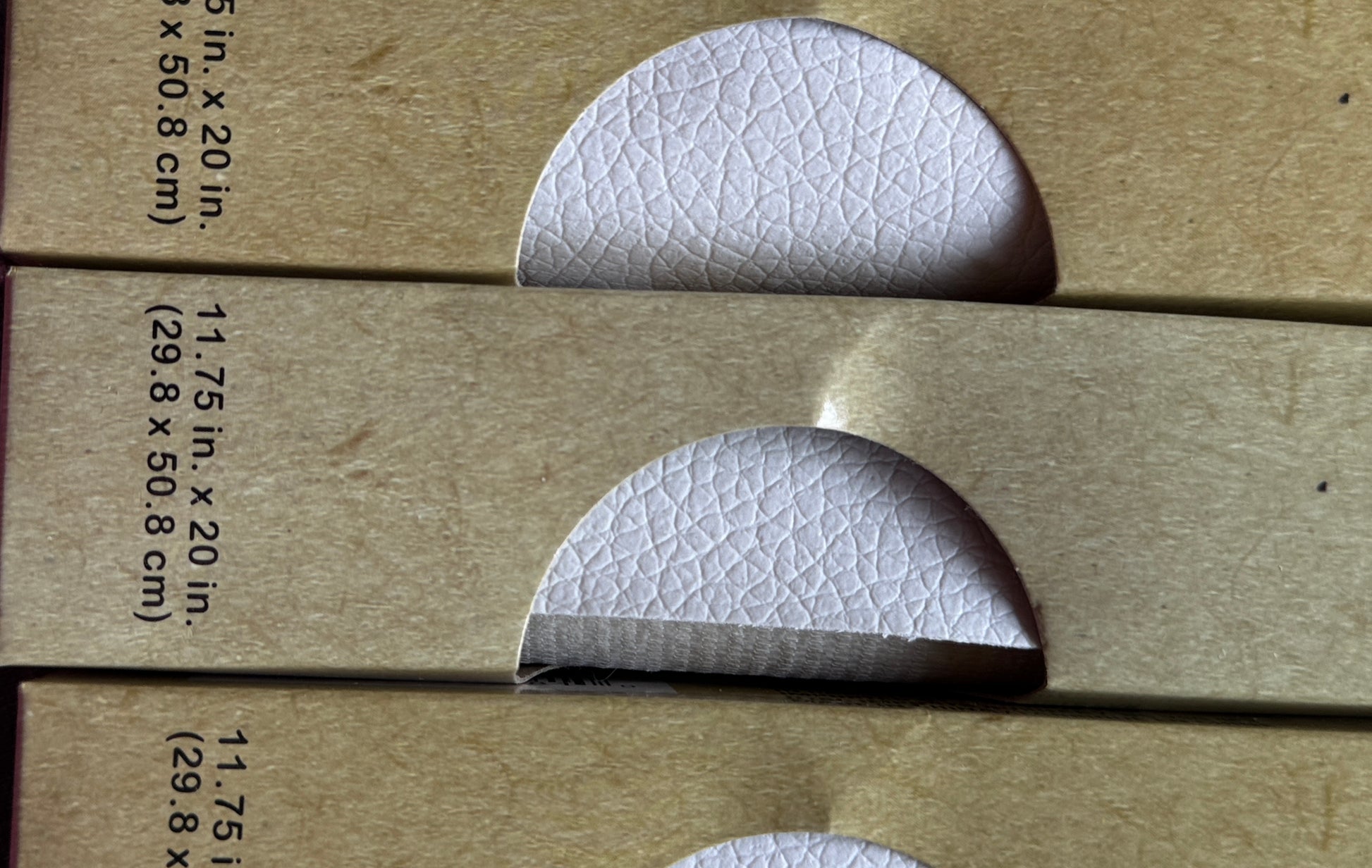 White faux leather sheet 11.75x20 inches for Cricut and Silhouette crafts