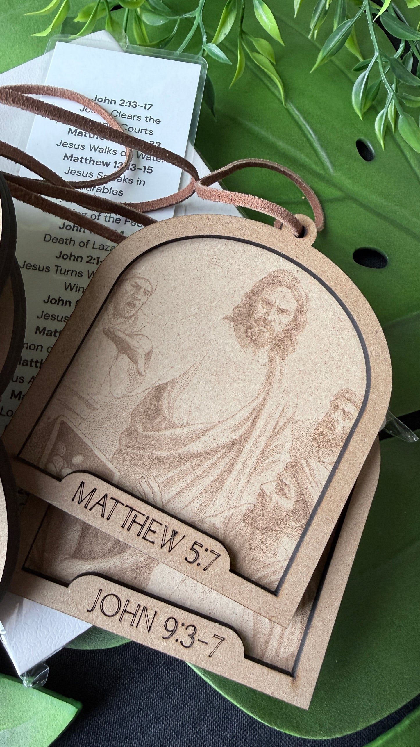 Walk with Jesus Ornament Set | Includes Bible , Bookmark, 12 Engraved Ornaments