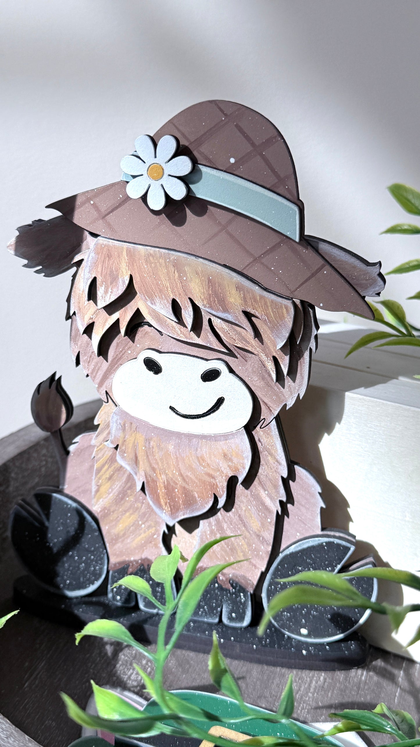 Spring Highland Cow