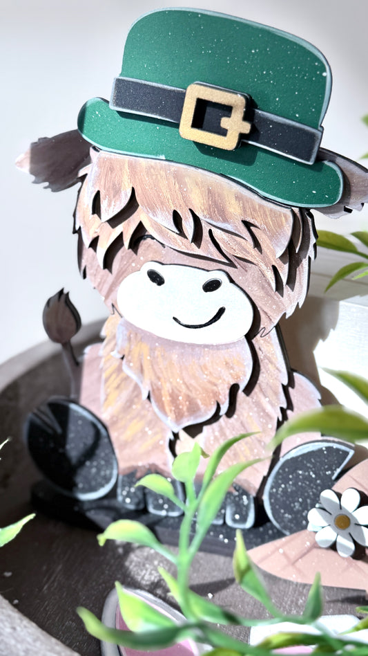 Spring Highland Cow
