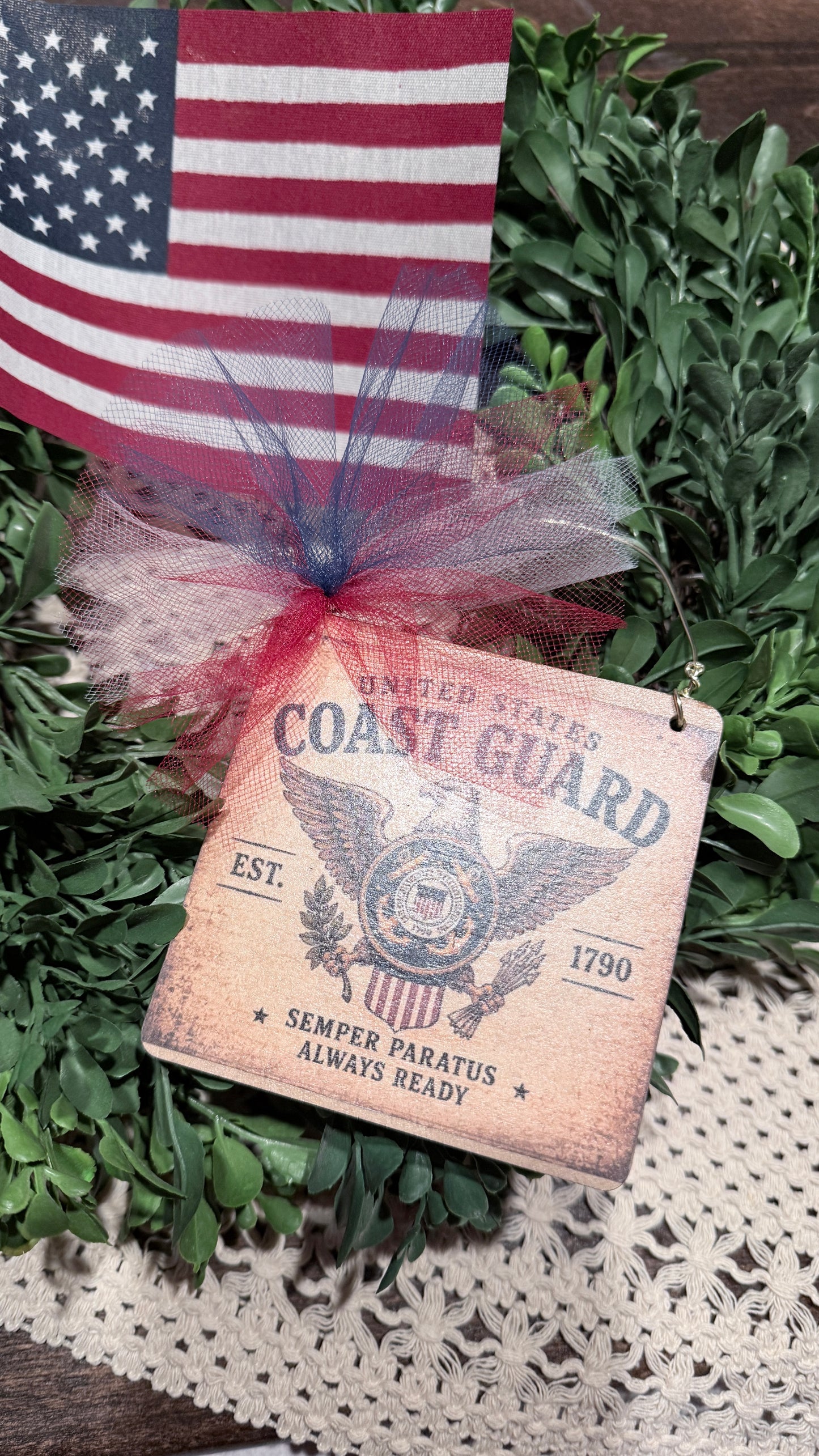 Military Branch Ornaments.