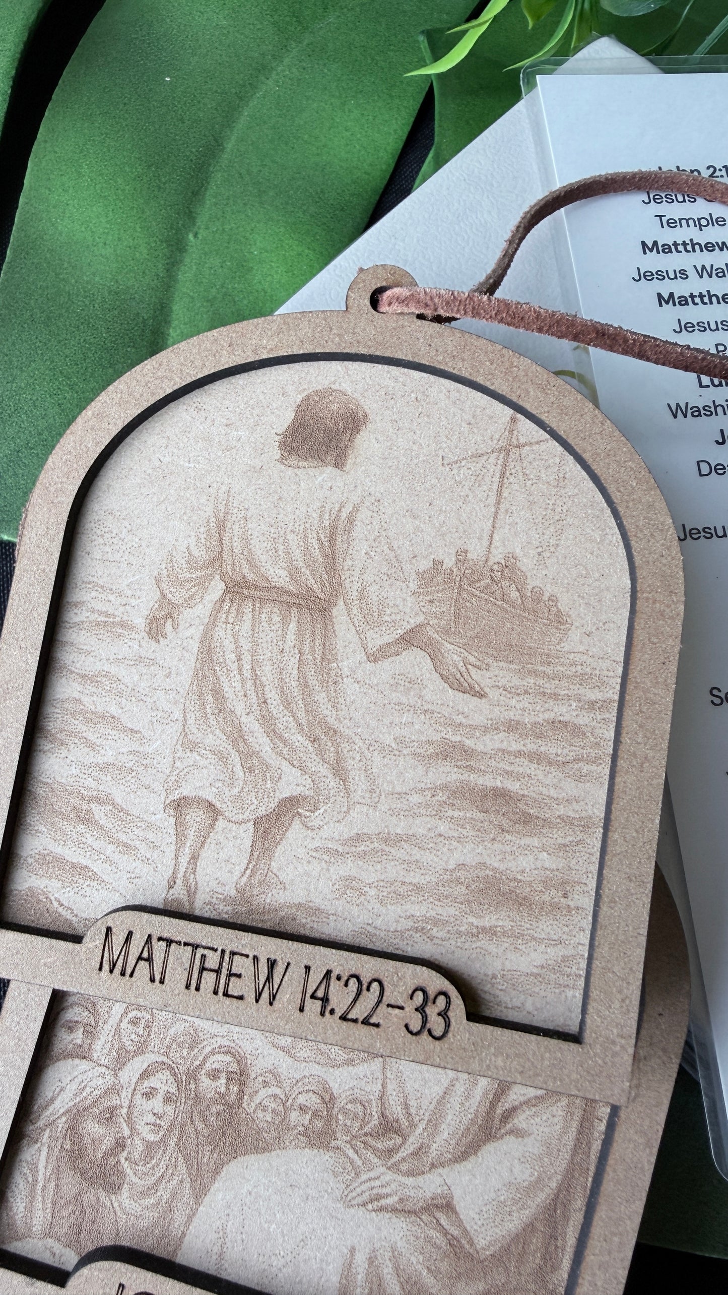 Walk with Jesus Ornament Set | Includes Bible , Bookmark, 12 Engraved Ornaments