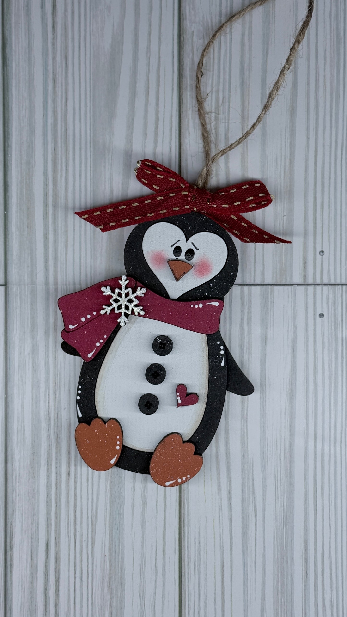 Penguin Christmas tree ornament