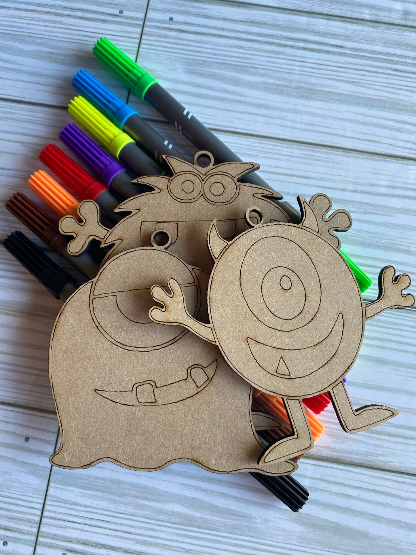 Little Monsters 2,  DIY Kit, Three Monsters DIY, Paint kit for Kids