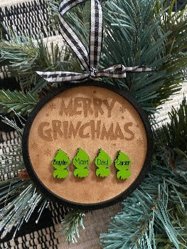 Grinch custom ornament - Designs by SNK