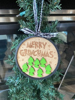 Grinch custom ornament - Designs by SNK