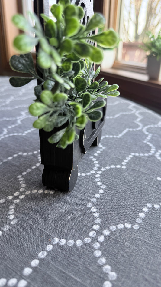 Handcrafted wooden window box showing cottage style design detail, perfect for tiered tray styling and farmhouse displays