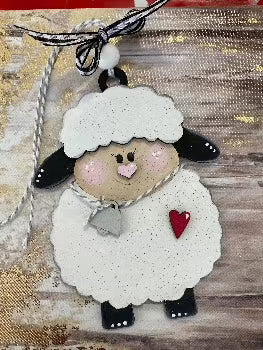 Lamb | Basket Tag | DIY Kit | Paint kit| Unfinished - Designs by SNK