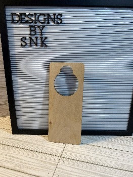 DIY Blank- Door Knob Hanger - Designs by SNK