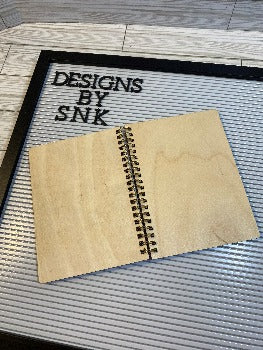 DIY- Blank 1/8" Wood cover journal - Designs by SNK